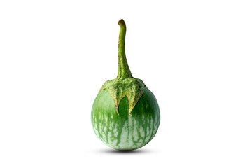 Thai eggplant isolated on a white background with clipping path.