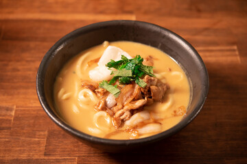 日本の食卓　カレーうどん　讃岐うどん　男飯