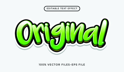 Modern 3d graffiti style text effect Premium Vector
