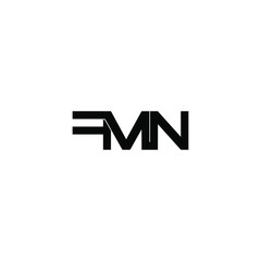 fmn letter monogram initial logo design