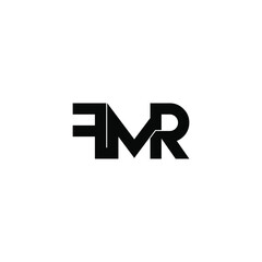fmr letter monogram initial logo design
