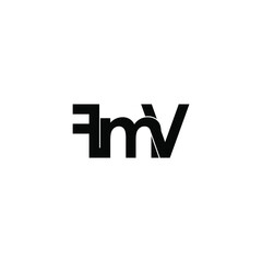 fmv letter monogram initial logo design
