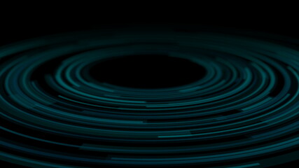 Dark blue circular lines abstract futuristic technology background