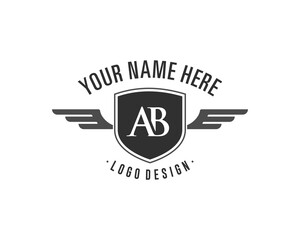 Initial retro vintage insignias logotypes set vector design elements