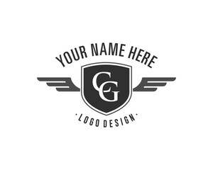 Initial retro vintage insignias logotypes set vector design elements