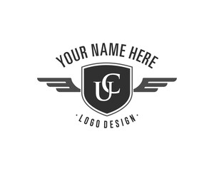 Initial retro vintage insignias logotypes set vector design elements