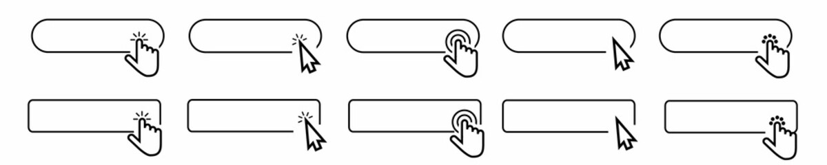 Touch Screen Sensor Symbols Icons Sets. Vector illustration
