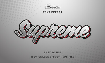 supreme text effect