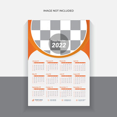 Vertical 2022 calendar design. Week starts on Monday. Editable calendar page template A4, A3. Abstract artistic vector illustrations with palm leaves in pastel colors. Set of 12 months 