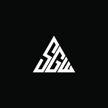 SGW letter logo creative design. SGW unique design