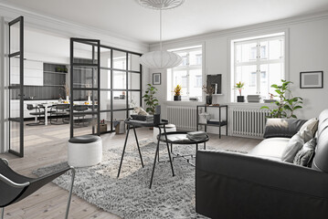 modern living interior