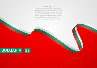 vector graphic of unification day of bulgaria celebration, Modern wave vector background with bulgaria flag colors
