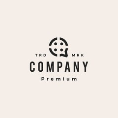 diversity people talk family team work hipster vintage logo vector icon illustration