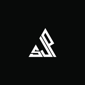 SJP letter logo creative design. SJP unique design