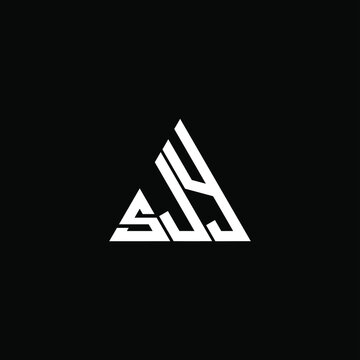 SJY letter logo creative design. SJY unique design