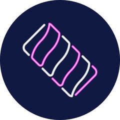 marshmallow neon icon