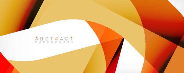 Geometric abstract background - multicolored abstract shapes on white. Vector Illustration For Wallpaper, Banner, Background, Landing Page