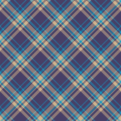 Plaid seamless pattern. Vector background of textile ornament. Flat fabric design.