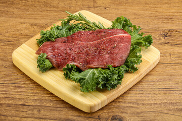 Raw beef steak for grill