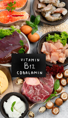 Natural sources of Vitamin B12 (Cobalamin)