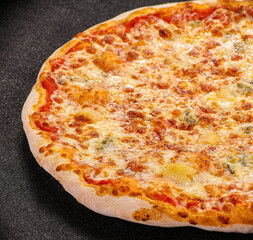 Italian traditional Pizza four cheeses