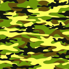 Stretched camouflage. Vector. Military pattern. Hunting and fishing. Active rest, nature, forest.