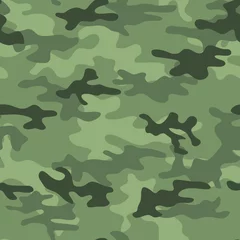 Wall murals Camouflage Seamless gray camouflage. Military uniform. Print for printing.