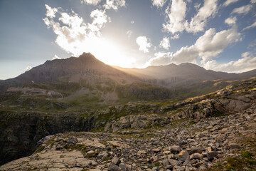 Sunset on Gran Paradiso National Park