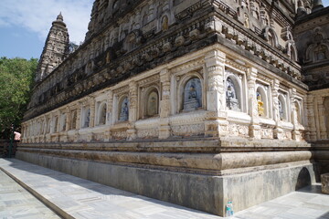 Fototapeta na wymiar 仏教八大聖地　世界遺産ブッダガヤの大菩提寺