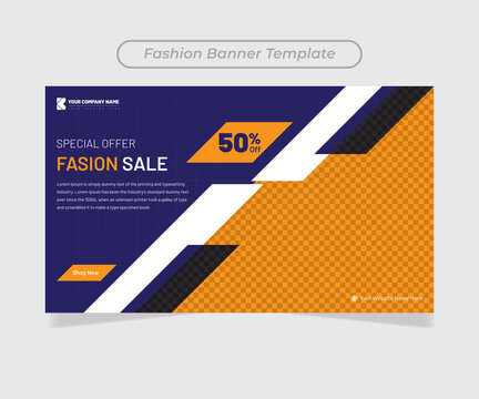 Abstract banner design web template Set, Horizontal header web banner and a place for photos