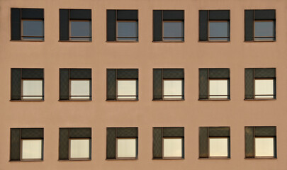 Gebäude Fensterfront