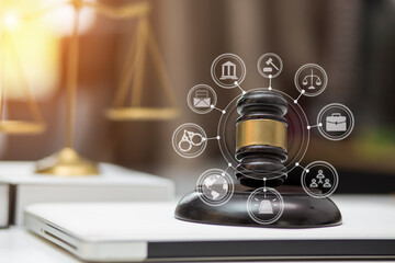 justice and law concept.Male judge Consultation and legal concepts, lawyers, 