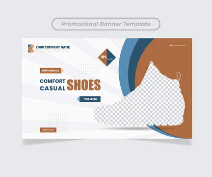 Abstract banner design web template Set, Horizontal header web banner, and a place for photos