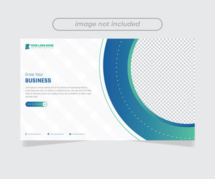 Business banners template, Promotion in social media banner, slider, blogs, web, cover, header. Vector Illustration