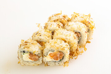 Japanese tradtional roll with salmon