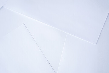 close up stack of white paper can be use as background 