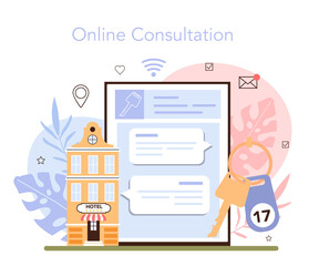 Booking a hotel online service or platform. Booking apartment