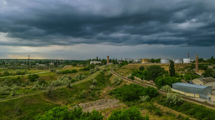 Weather before storm, Kherson, Ukraine