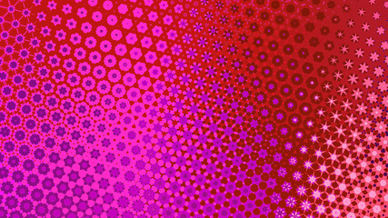 flower pattern organic retro modern shape ornamental geometric abstract design © kzmsnsk