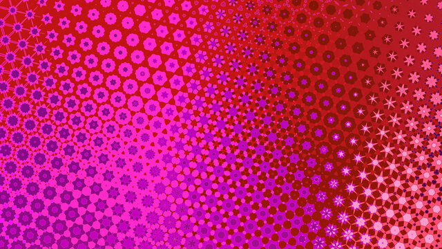 flower pattern organic retro modern shape ornamental geometric abstract design
