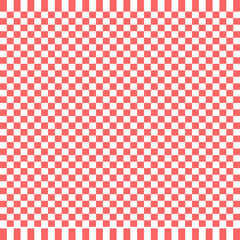 Plaid fabric textile fashion red and white colorful square chessboard block mosaic wallpaper abstract background pattern seamless vector illustration
