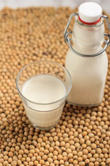 Soy Milk is a Beverage Made From Soy Bean, Called Milk Because it is Yellowish White Similar to Milk. Healthy Alternative for Non-Dairy Milk. It also Called Sari Dele/ Susu Dele in Indonesia which is 