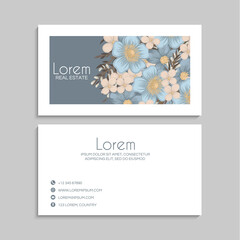 Business Card Set. Vector illustration. EPS10