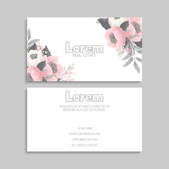 Business Card Set. Vector illustration. EPS10