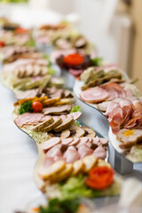 Beautiful wedding reception table decoration