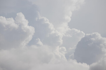 white cloud background and texture. grey sky.