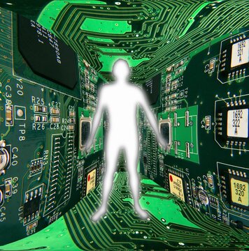 Circuit box, conceptual composite image