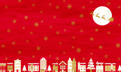 住宅とクリスマスツリーの罫線のベクターイラスト 背景 X Mas Wall Mural Honyojima 住宅とクリスマスツリーの罫線のベクターイラスト 背景 X Mas Wall Mural Honyojima