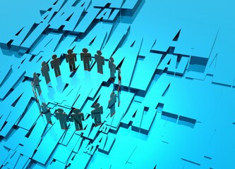 Artificial intelligence, conceptual illustration