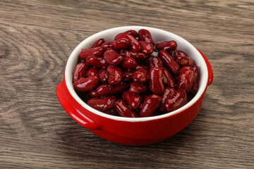 Canned red Kidney in the bowl